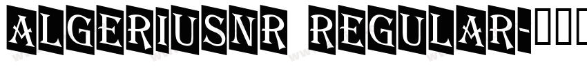 AlgeriusNr Regular字体转换